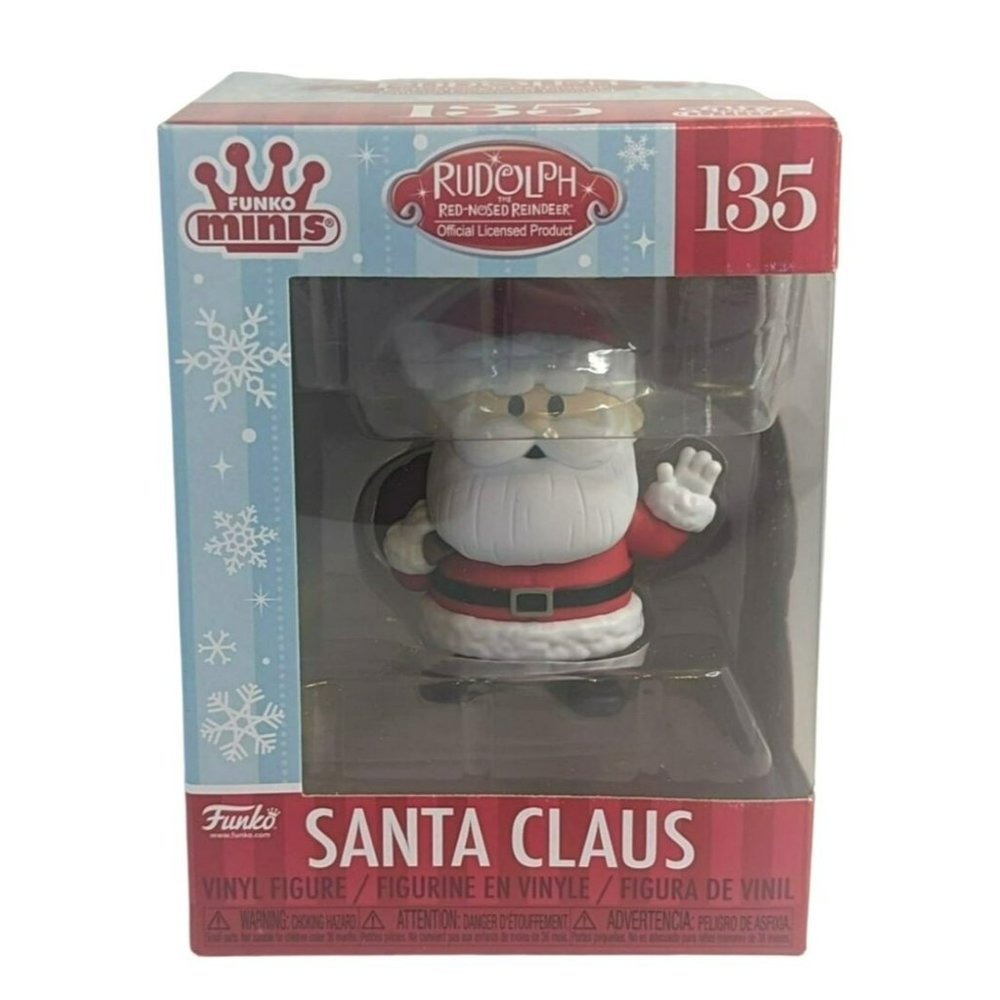 Funko Minis Rudolph the Red-Nosed Reindeer Santa Claus Mini Vinyl Figure #135, 2